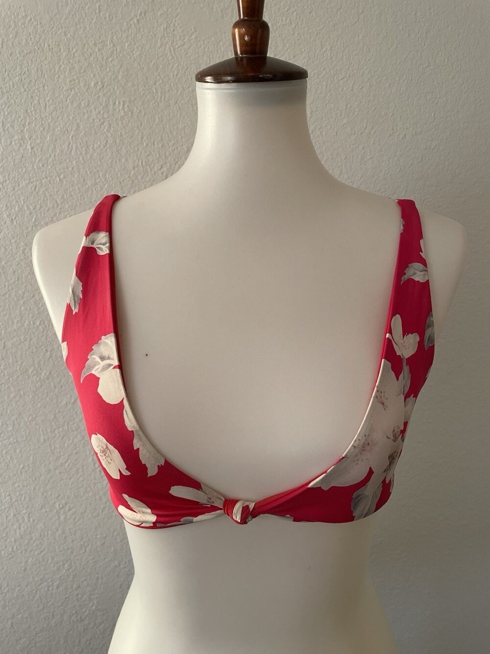 Revolve Frankies Swim Bikini Top Azalea Retro Floral Coastal Cottagecore